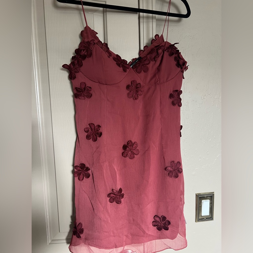 ASOS Pink Floral Mini Dress